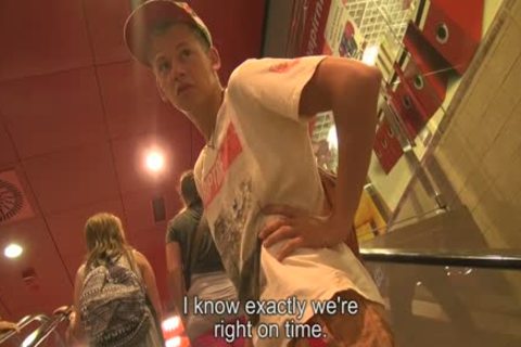 A young blonde twink bonks His man