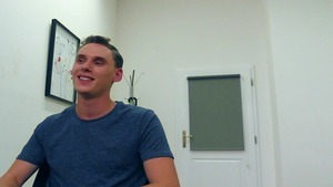 Dorky man receives a mouthful of dirty semen in a POV vid