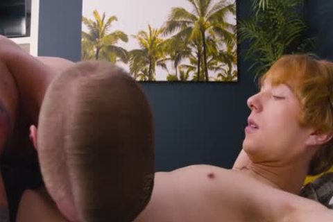 Redhead twink bareback Flip nail With Kyle Brant