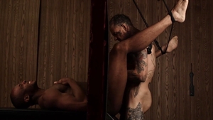 Men.com - Rough bondage amongst muscle american Trent King